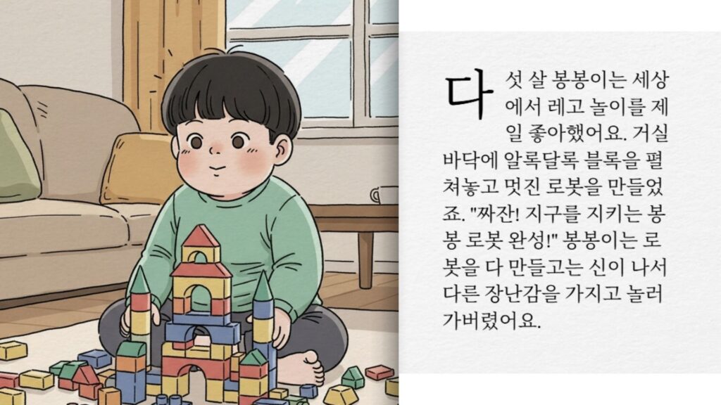 생활안전동화(작은블록은 아기에게 위험해요)