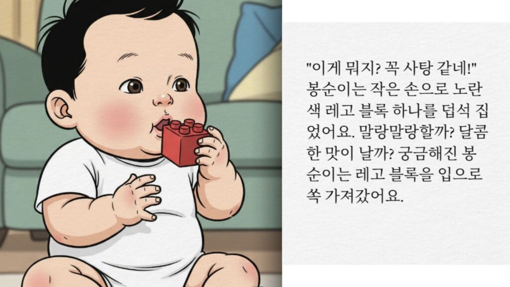 생활안전동화(작은블록은 아기에게 위험해요)