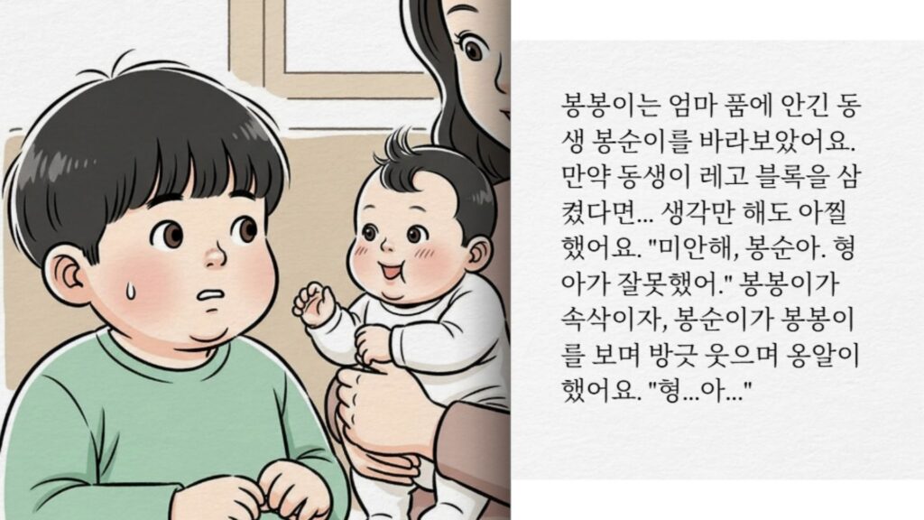 생활안전동화(작은블록은 아기에게 위험해요)