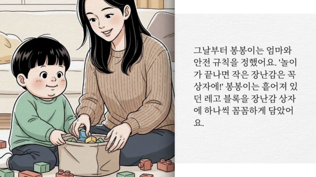 생활안전동화(작은블록은 아기에게 위험해요)